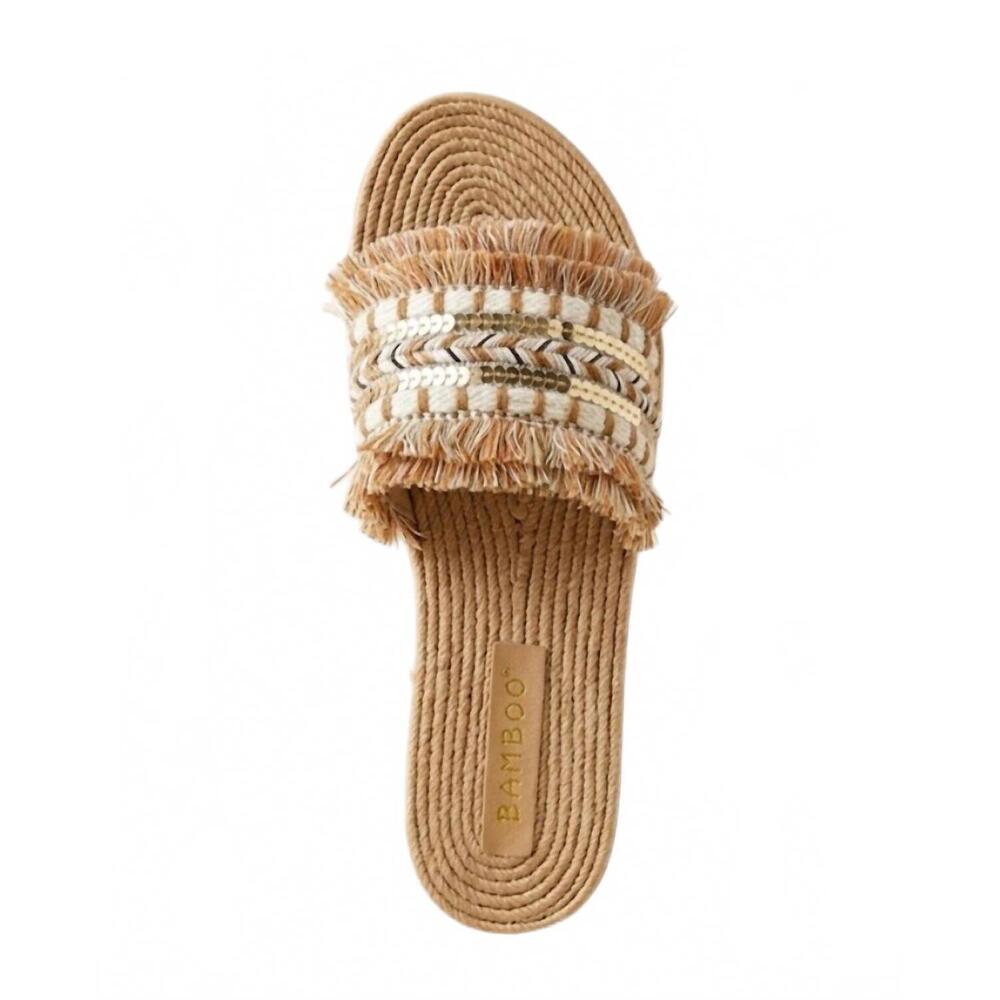 NEW BAMBOO women's cancun slide in peach